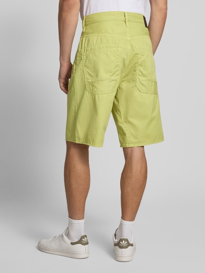 G-Star Raw Szorty o kroju relaxed fit z wpuszczanymi kieszeniami model ‘Travail’ Neonowy żółty 5