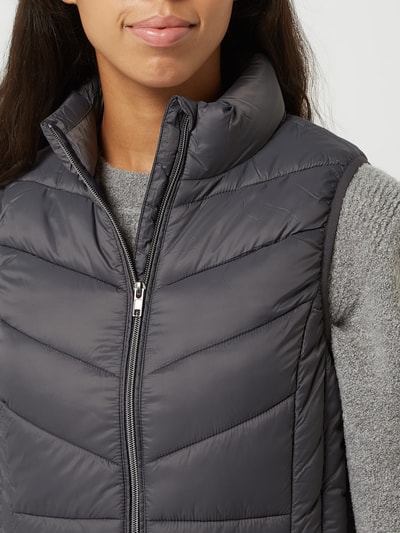 Jake*s Casual Bodywarmer met wattering  Antraciet - 3