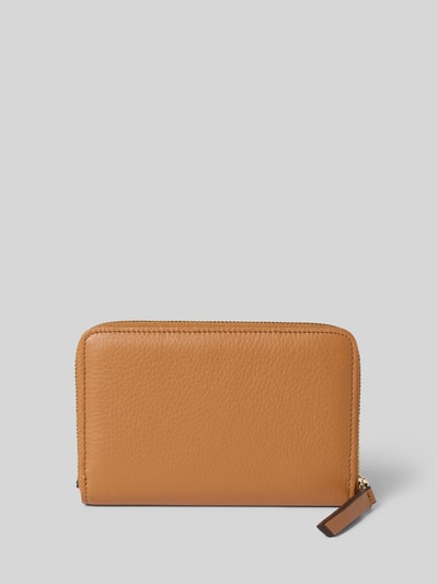Abro Portemonnaie mit Label-Detail Cognac 2