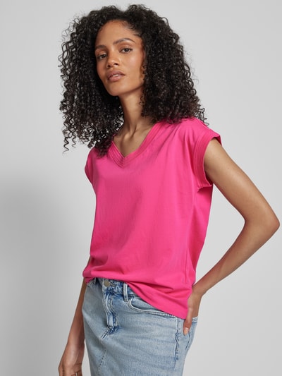 Esprit T-shirt met kapmouwen Felroze - 3