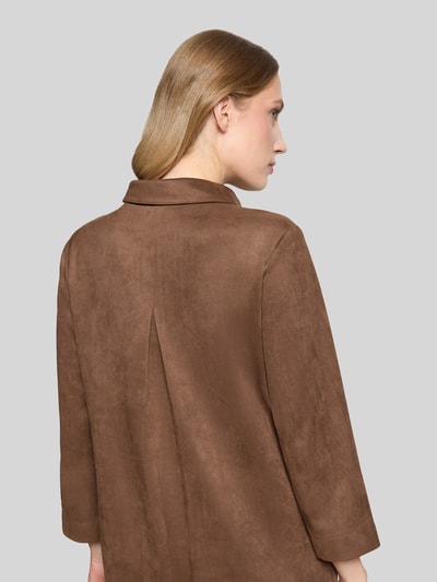 Betty Barclay Figurumspielendes Freizeitkleid mit V-Ausschnitt  Cognac 6