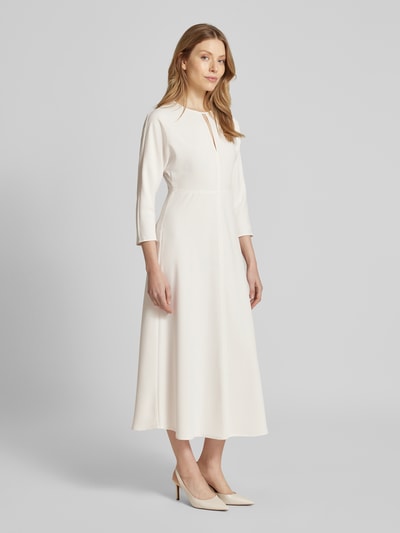 JOOP! Midikleid mit Schlüsselloch-Ausschnitt Offwhite 1