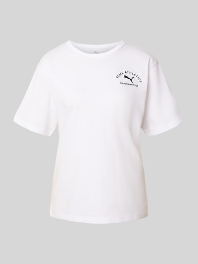 PUMA T-shirt met labelstitching Wit - 2