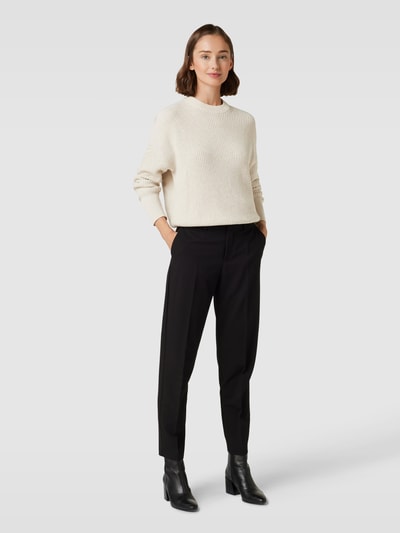 Christian Berg Woman Gebreide pullover met ronde hals Ecru gemêleerd - 1