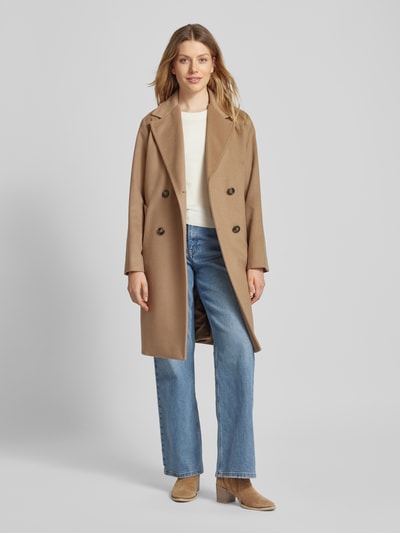 Weekend Max Mara Lange jas met reverskraag, model 'ZUM' Camel - 1