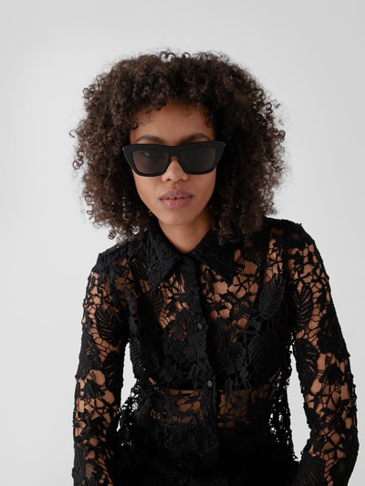 Bottega Veneta Sonnenbrille im Cat-Eye-Stil Schwarz 1