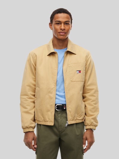 Tommy Jeans Regular Fit Blouson aus reiner Baumwolle Beige 4