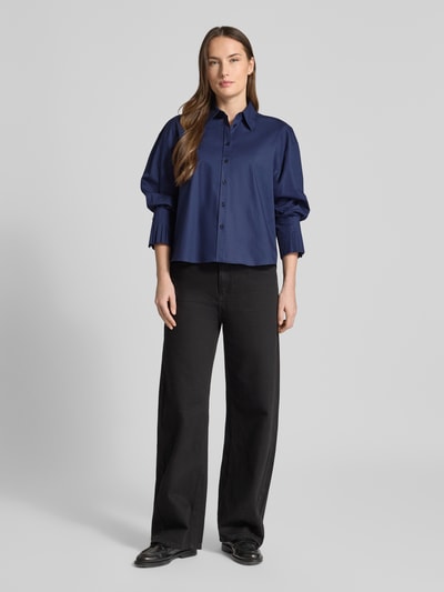 HUGO Regular fit overhemdblouse van Katoenmix model 'EGGY' Marineblauw - 1
