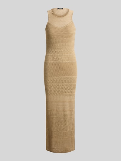 Lauren Ralph Lauren Figurbetontes Maxikleid aus Viskose-Leinen-Mix Beige 2