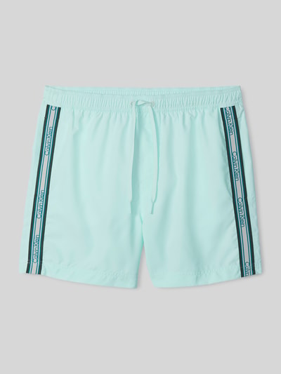 Calvin Klein Underwear Regular Fit Badeshorts mit Logo-Tape  Tuerkis 2