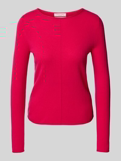 Christian Berg Woman Gebreide pullover van puur kasjmier Fuchsia - 2