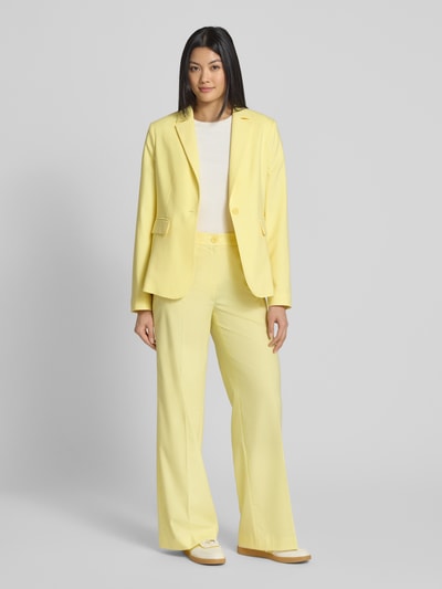 More & More Blazer mit Knopfverschluss Hellgelb 1