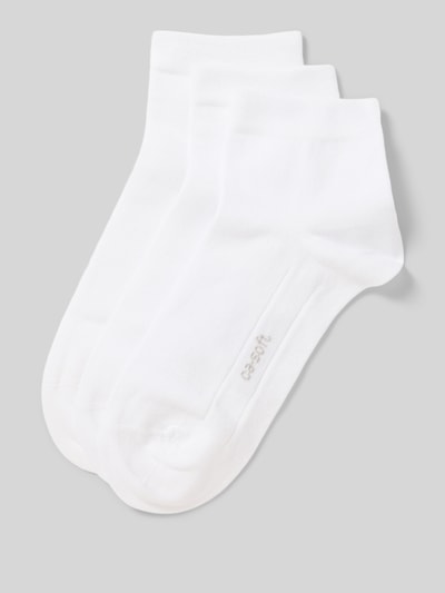 camano Socken mit Stretch-Anteil im 3er-Pack Weiss 1