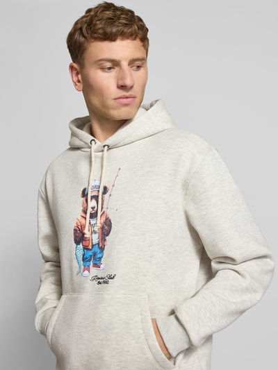 REVIEW Hoodie mit Känguru-Tasche Ecru Melange 3