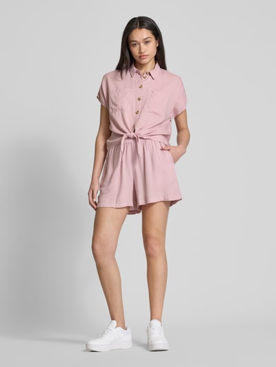 Pieces Szorty o kroju regular fit ze wzorem na całej powierzchni model ‘PIA’ Różowy 1