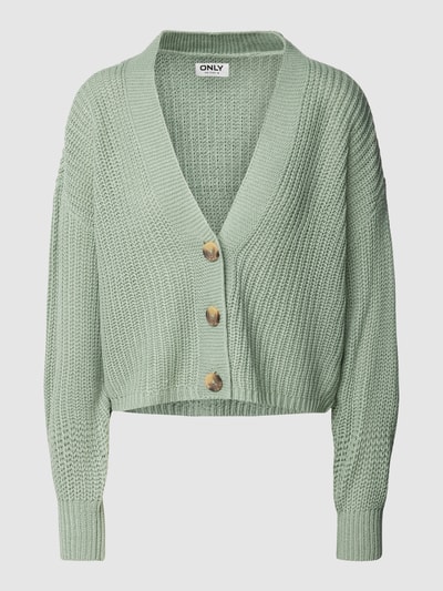 Only Cropped Cardigan mit Knopfleiste Modell 'CAROL' Mint 2