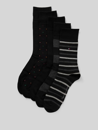 Tommy Hilfiger Socken mit Label-Stitching im 5er-Pack Black 1