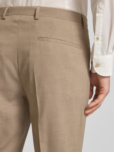 HUGO Slim Fit Anzug mit Woll-Anteil Modell 'Arti/Hesten242V1X' Hellbraun 7