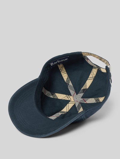 Barbour Basecap aus reiner Baumwolle Modell 'CASCADE' Marine 2