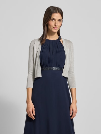 Jake*s Cocktail Bolero mit 3/4-Ärmel Silber Melange 4