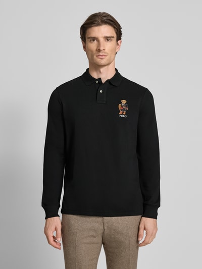 Polo Ralph Lauren Classic Fit Poloshirt mit Label-Stitching Black 4