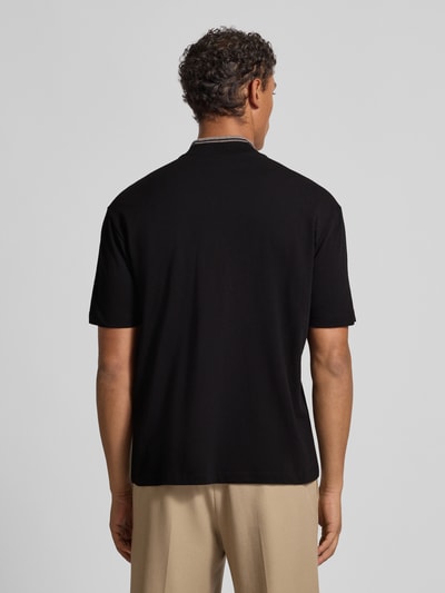 ARMANI EXCHANGE Poloshirt met korte ritssluiting Zwart - 5