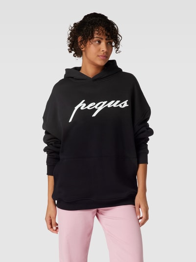 PEQUS Hoodie mit Logo-Print Black 4