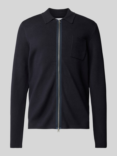 Samsøe Samsøe Cardigan mit Zweiwege-Reißverschluss Modell 'GUNA' Dunkelblau 2