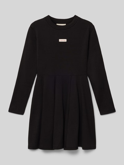 Calvin Klein Jeans Knielange jurk met labeldetail Zwart - 1