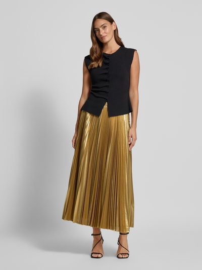 Lauren Ralph Lauren Spódnica midi z plisami model ‘VANETTA’ Złoty 1