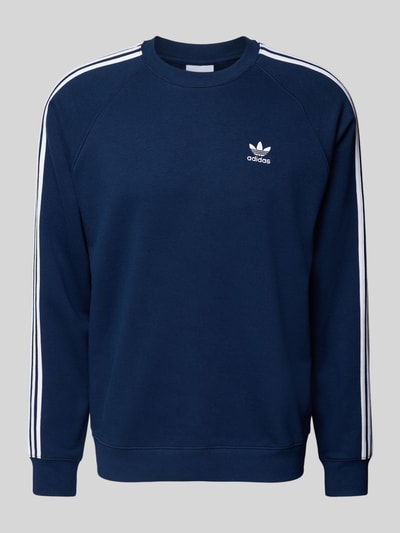 adidas Originals Sweatshirt met labelstitching Marineblauw - 2