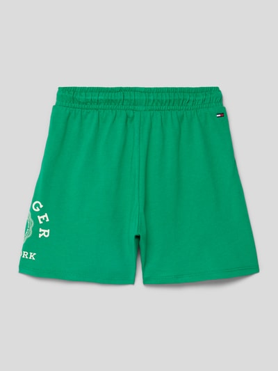 Tommy Hilfiger Teens Sweatshorts met elastische band Groen - 3