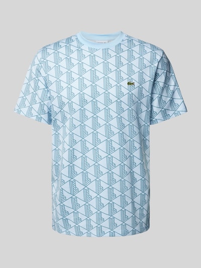 Lacoste T-Shirt mit Rundhalsausschnitt Rauchblau 1