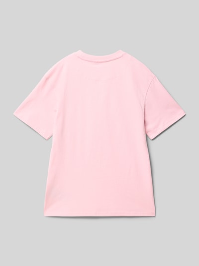 KARL KANI T-Shirt mit Logo-Stitching Rosa 3