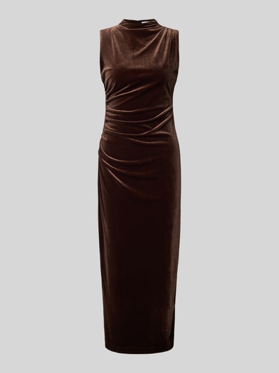 Jake*s Cocktail Slim fit cocktailjurk met plooien Donkerbruin - 2