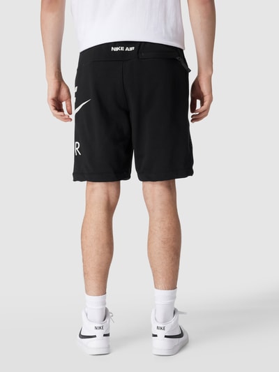 Nike Sweatshorts met labelprint Zwart - 5