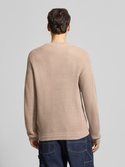 Jack & Jones Strickpullover mit Rundhalsausschnitt Modell 'KAITO' Offwhite 5