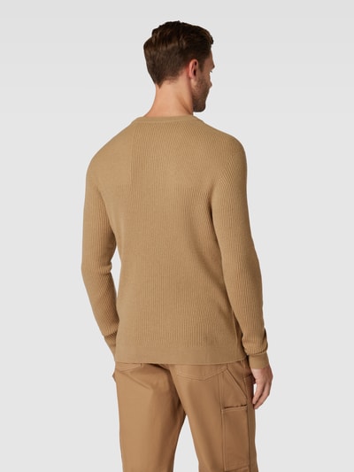 AlphaTauri Gebreide pullover met ronde hals, model 'FLAAK' Beige - 5