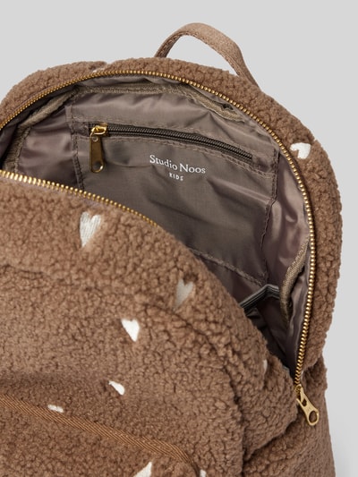 STUDIO NOOS Rucksack mit Label-Detail Taupe 5