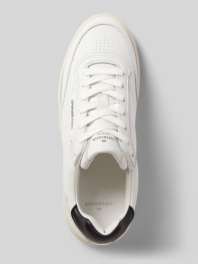 Copenhagen Leren sneakers met labeldetail Wit - 4