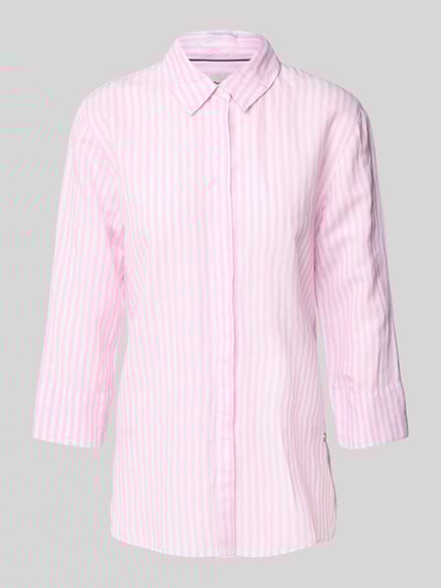 Brax Regular Fit Leinenbluse mit 3/4-Arm Modell 'Vickie' Rosa 2