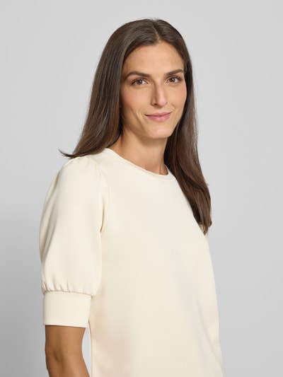 Soyaconcept Sweatshirt mit gerippten Abschlüssen Modell 'BANU' Offwhite 3