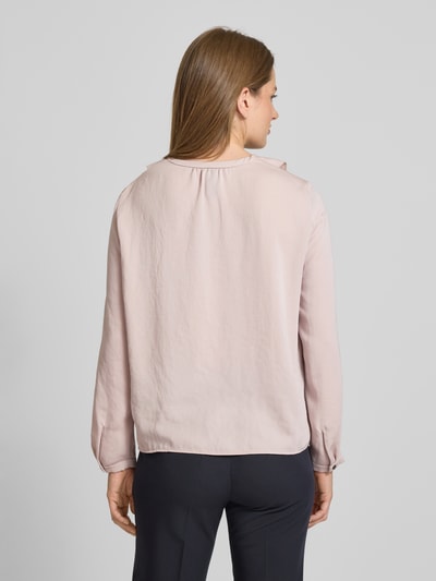 Marc Cain Regular fit blouse met V-hals en volants Kit - 5