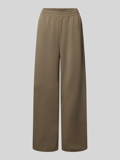 MSCH Copenhagen Flared Stoffhose mit elastischem Bund Modell 'Edilina' Taupe 2