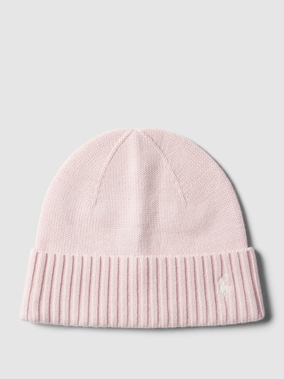 Polo Ralph Lauren Kids Beanie met logostitching Lichtroze - 1