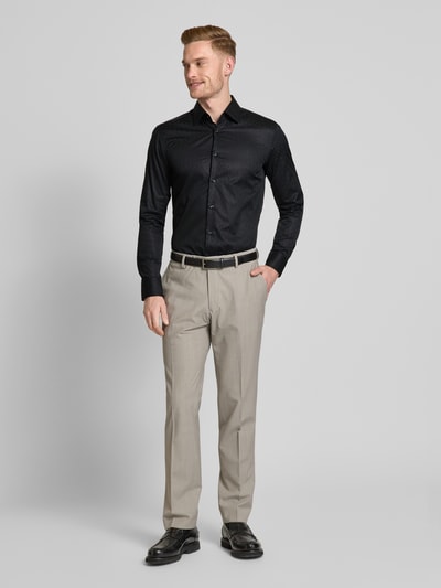 BOSS Slim Fit Business-Hemd mit Kentkragen Black 1