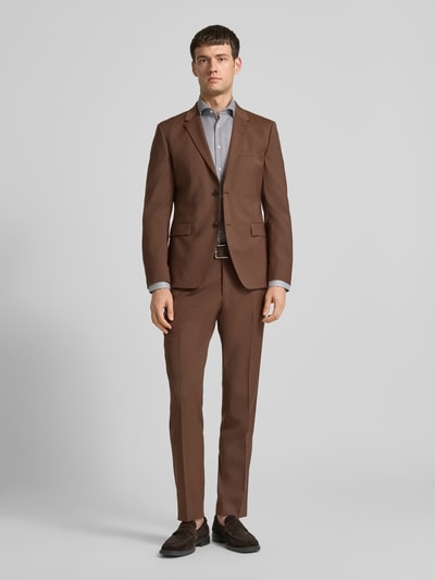 SEIDENSTICKER REGULAR FIT Koszula biznesowa o kroju regular fit z listwą guzikową Piaskowy 1