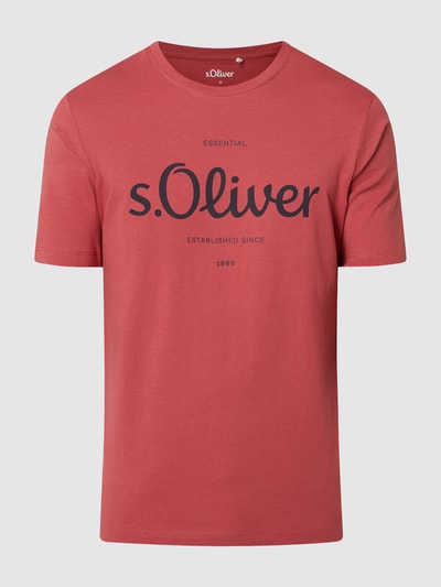 s.Oliver RED LABEL Regular Fit T-Shirt mit Logo-Print  Rot 2