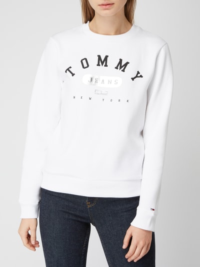 Tommy Jeans Sweatshirt mit Logo-Print   Weiss 4