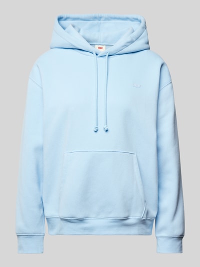 Levi's® Hoodie mit Label-Badge Modell 'EVERYDAY' Rauchblau 2